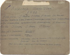 فريق أوكلاند السياحي ، 1883 (طباعة الجيلاتين الفضية) بواسطة ريجليسورث و بينز